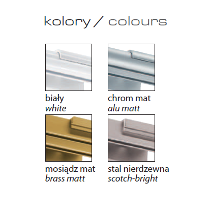 Karnisz aluminiowy Kombiline I pojedynczy