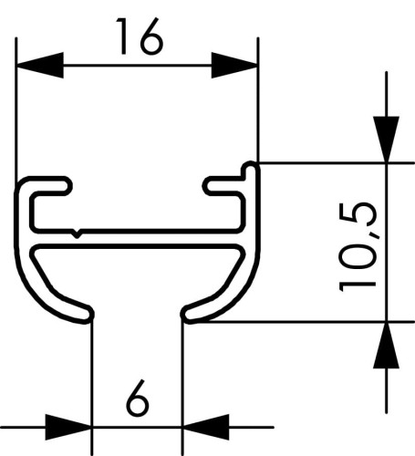 Simple 150 aluminiowa szyna sufitowa biała
