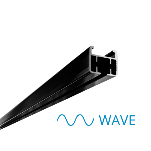 mMotion WAVE szyna sufitowa do ciężkich zasłon czarna