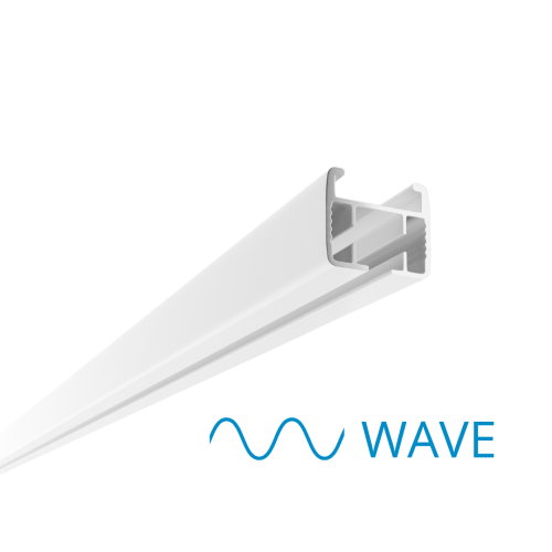 mMotion WAVE szyna sufitowa do ciężkich zasłon biała