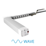 Karnisz elektryczny  HDL MWC1-KT.10 WAVE o zwiększonej wytrzymałości 