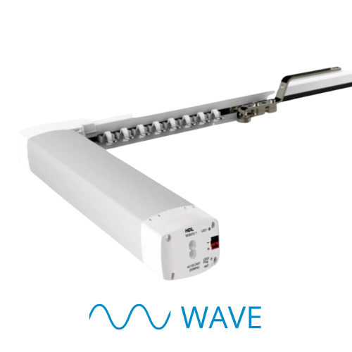 Karnisz elektryczny  HDL MWC1-KT.10 WAVE o zwiększonej wytrzymałości 