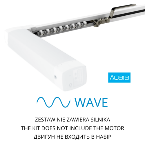Xiaomi Aqara Wave - Karnisz bateryjny WAVE o zwiększonej wytrzymałości (uzbrojona szyna, bez silnika)
