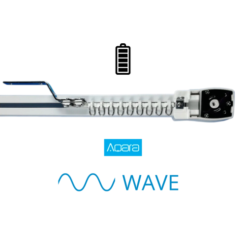 Xiaomi Aqara Wave - Karnisz bateryjny WAVE o zwiększonej wytrzymałości (uzbrojona szyna, bez silnika)