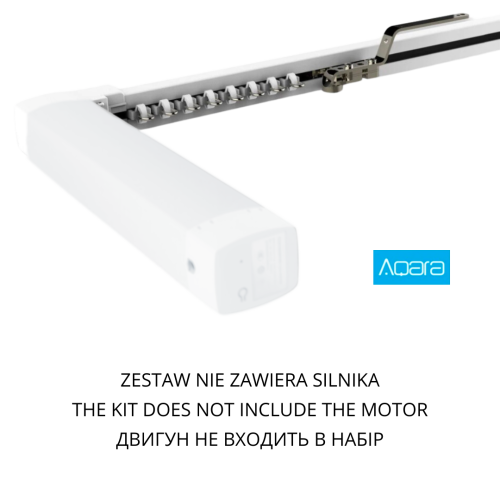 Xiaomi Aqara - Karnisz bateryjny o zwiększonej wytrzymałości (uzbrojona szyna, bez silnika)