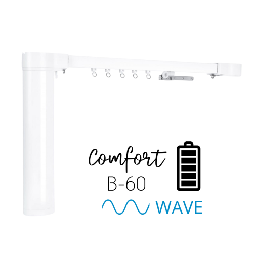 Bateryjny karnisz Comfort B-60 WAVE o zwiększonej wytrzymałości