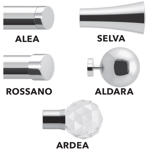 Karnisz ścienny Büsche 28mm INSIDE
