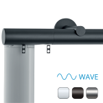 Karnisz elektryczny Büsche 40mm WAVE pod silnik Somfy / Motionblinds / Forest