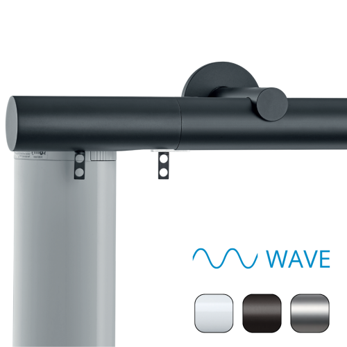 Karnisz elektryczny Büsche 40mm WAVE pod silnik Somfy / Motionblinds / Forest
