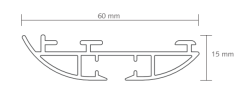 Szyna DS-XL Forest aluminiowa szyna sufitowa biała