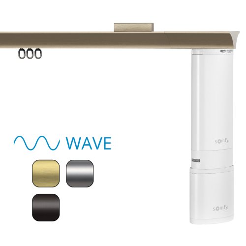 Karnisz elektryczny Büsche LEP TECDOR WAVE pod silnik Somfy / Motionblinds / Forest