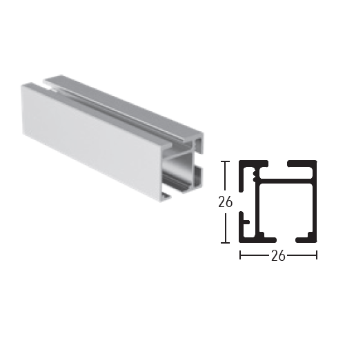 Karnisz elektryczny Büsche 26x26mm TECDOR WAVE pod silnik Somfy / Motionblinds / Forest