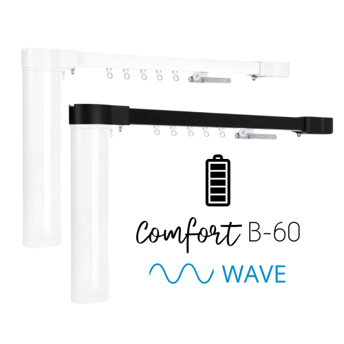 Bateryjny karnisz Comfort B-60 WAVE o zwiększonej wytrzymałości