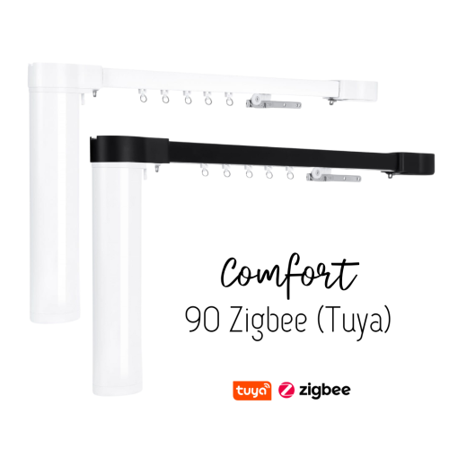Karnisz elektryczny Comfort 90 Zigbee (Tuya) o zwiększonej wytrzymałości