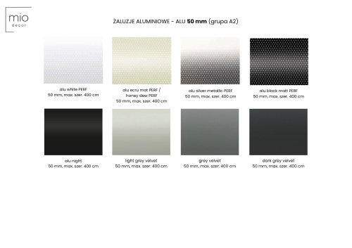 Żaluzja elektryczna ALUMINIOWA 50mm Barion Comfort