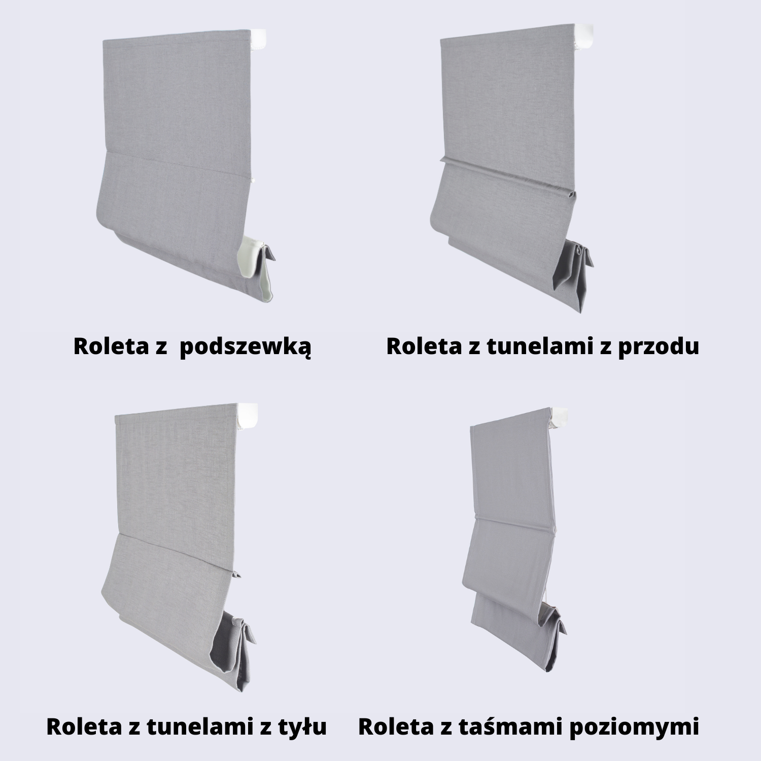 Style obszycia rolet