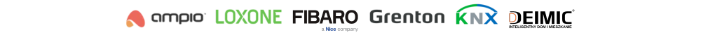 Ampio, loxone, fibaro, grenton, knx, deimic