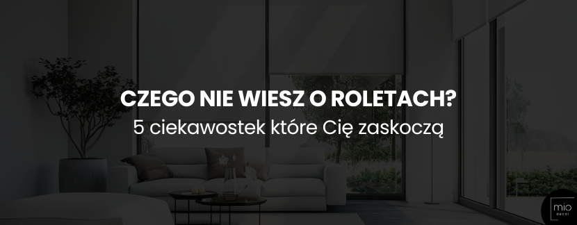 Czego nie wiesz o roletach? 5 ciekawostek, które Cię zaskoczą
